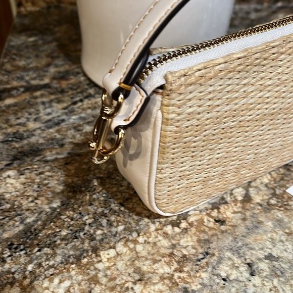 COACH NWT STRAW & LEATHER NOLITA 15 BAG in CHALK - Picture 5 of 7